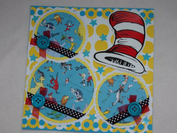 Dr Seuss Cat In The Hat Grinch Horton Green Eggs Ham 12x12