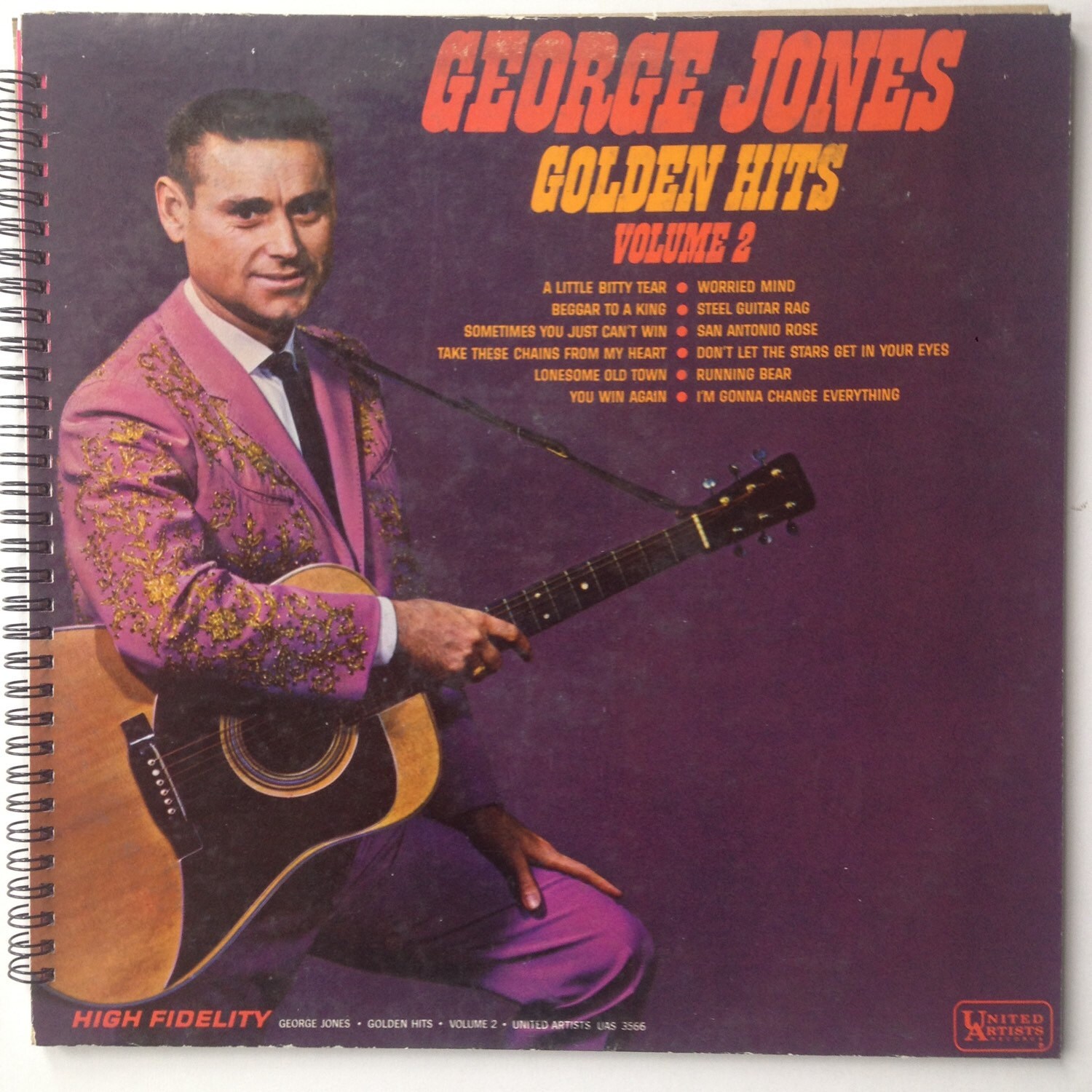 Jones Recycled Record Album Cover Book by TurntableBooks