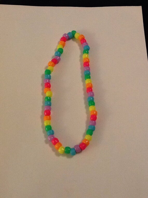 Items similar to Kandi Raver Pony Bead Necklace on Etsy