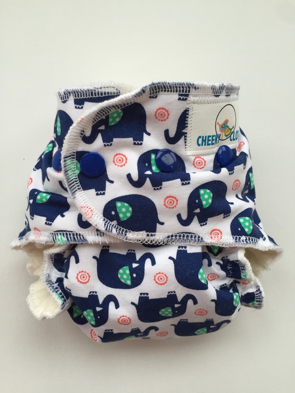 Cheeky cloth one size fitted or AI2 diaper mini by CheekyCloth