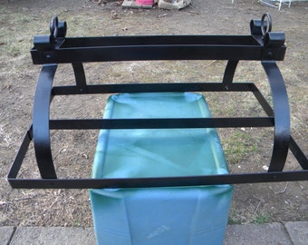great shape vintage 1960s metal steel HANGING KITCHEN pot pan RACK holder