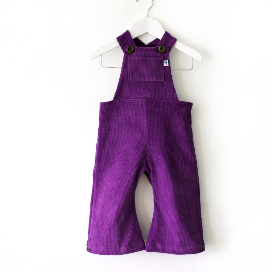 Overalls purple childrens corduroy dungarees plum by OliveAndVince