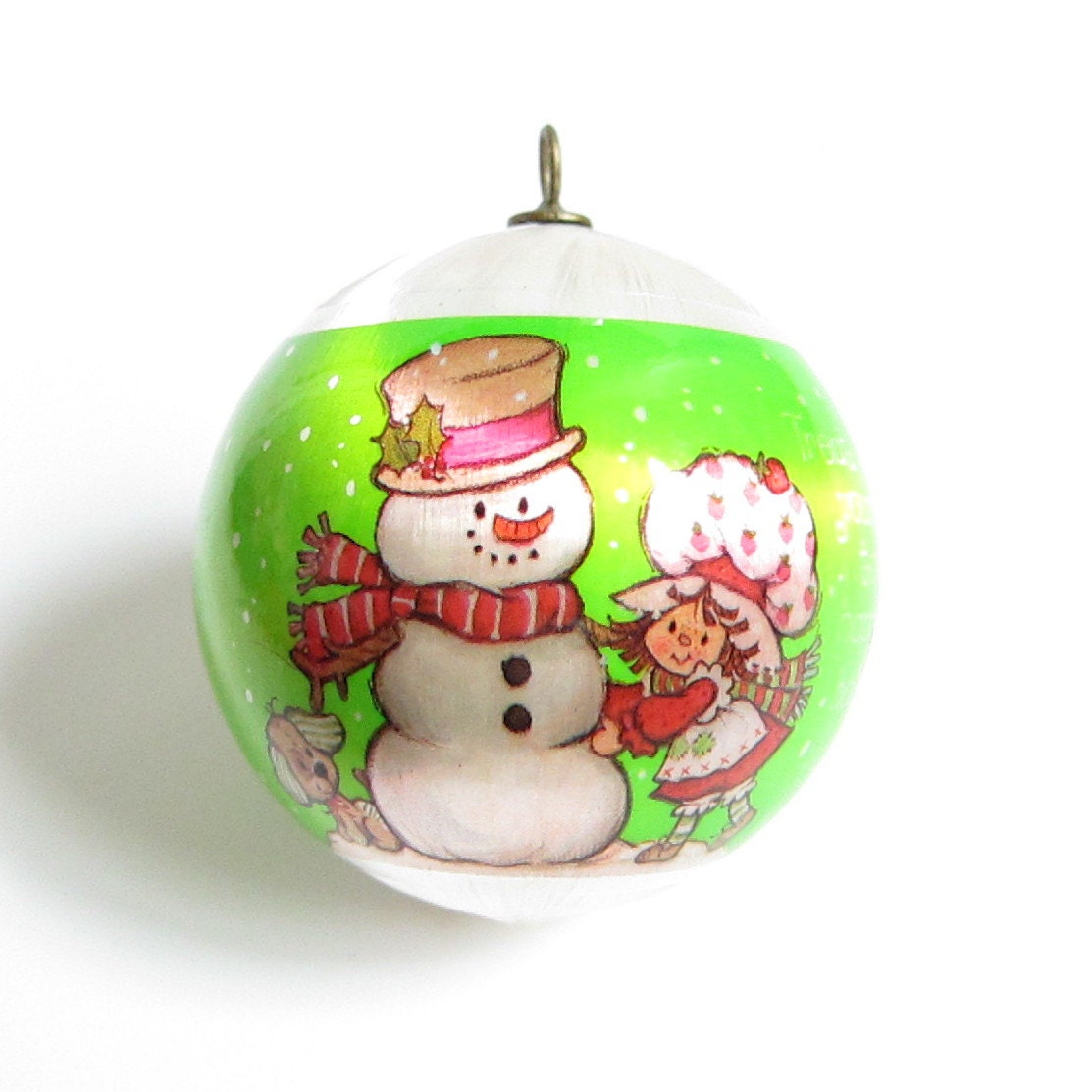 strawberry shortcake christmas ornament vintage silk ball tree strawberry shortcake christmas ornament vintage silk ball tree