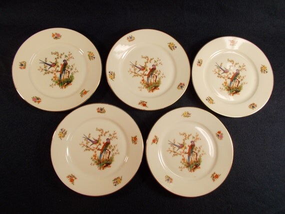 Five Bohemia China The Eaton Bread and Butter Plates