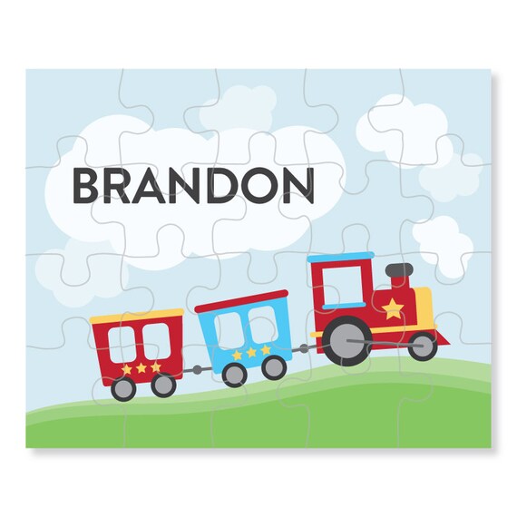 Train Puzzle - Personalized Puzzle for Boy - Personalized Kids Puzzle Il_570xn