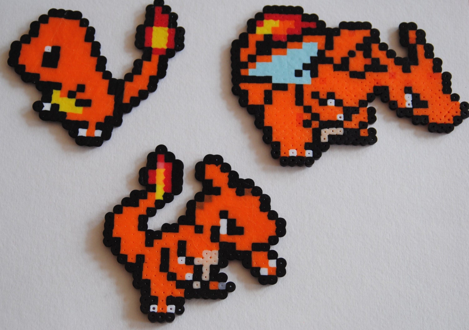 Charmander/Charmeleon/ Charizard Set Pokemon Perler Beads