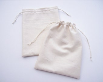 One Drawstring Muslin Gift Bag