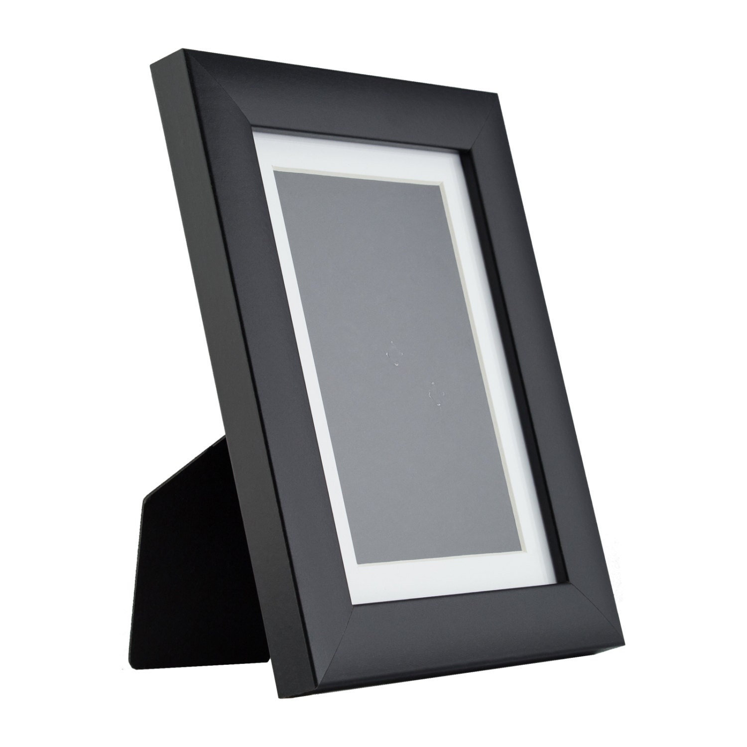 Craig Frames 5x7 Inch Modern Black Picture Frame Mat with