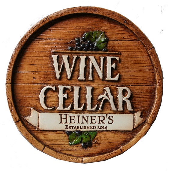 Personalized Wine Cellar Wall Plaque