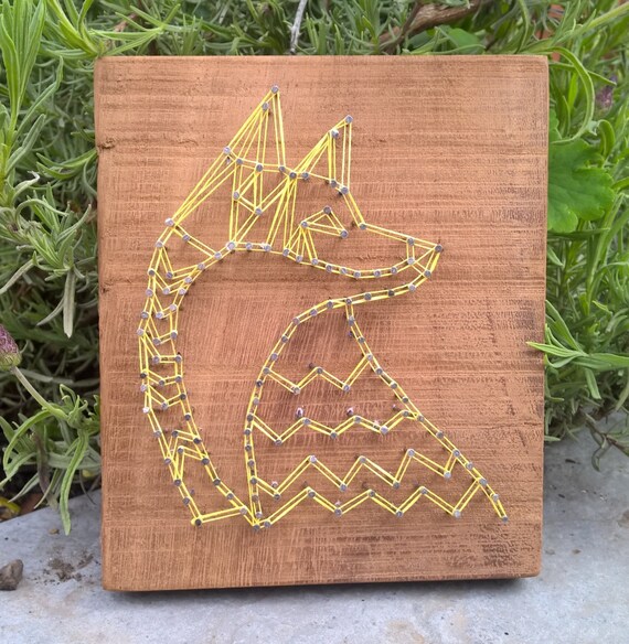 String Art Fox by HelloStringPeople on Etsy