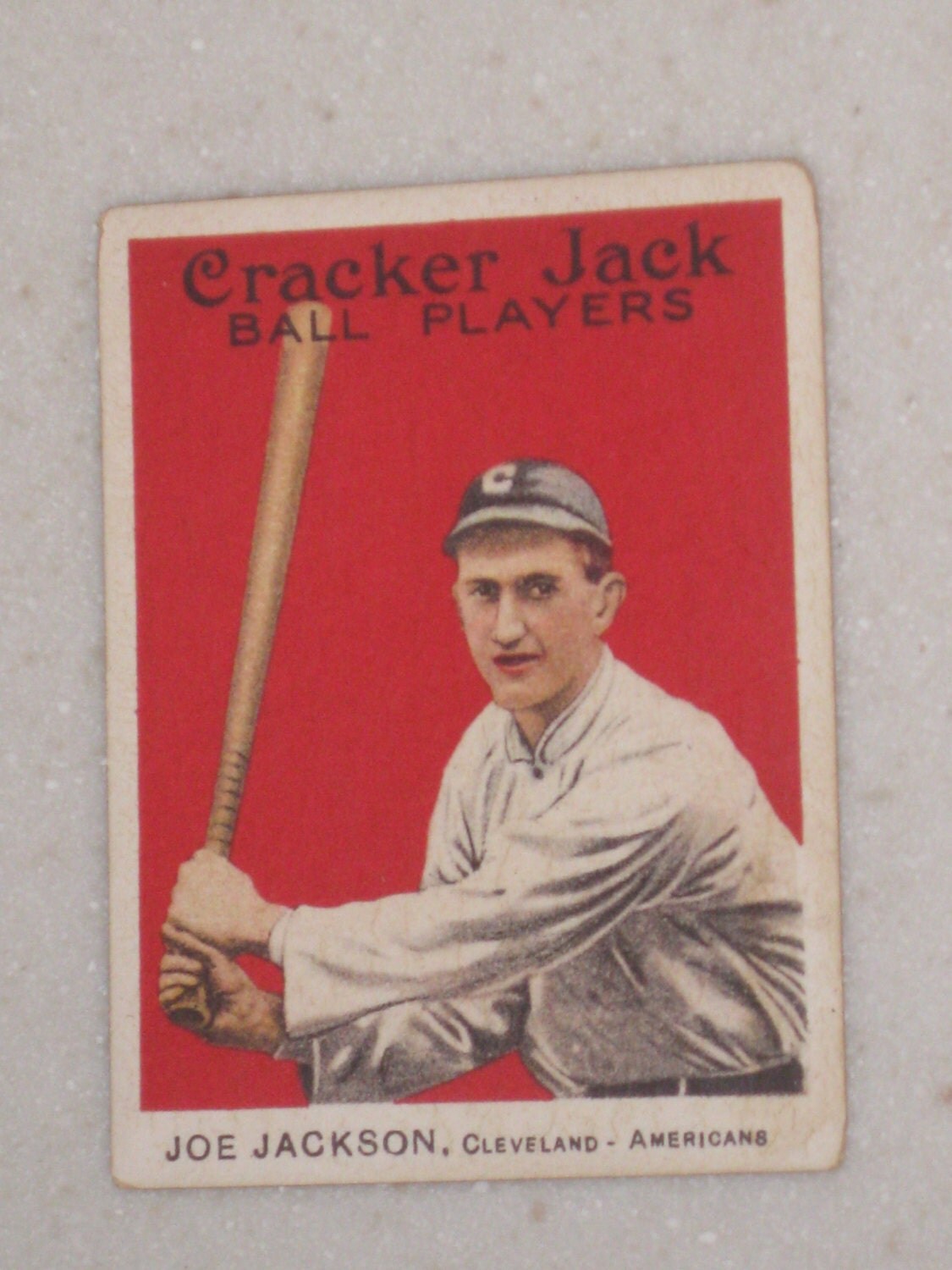 1915 cracker jack shoeless joe jackson hall of famer