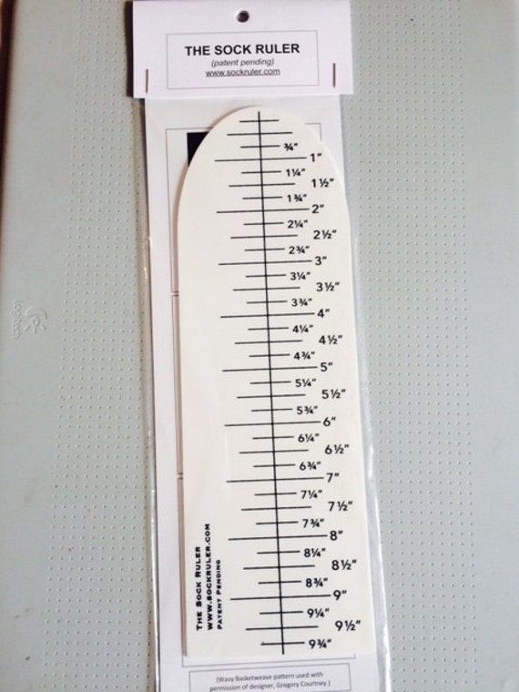 THE SOCK RULER your new measuring tool for by KnittinginFrance