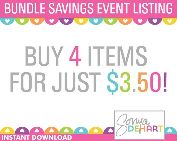 50% OFF Sale Clipart Bundles and Digital Papers Buy ANY 4 Items Sale Royalty Free Clip Art - Instant Digital Download Il_570xn