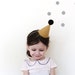Party Hat - linen party hat in mustard (small)