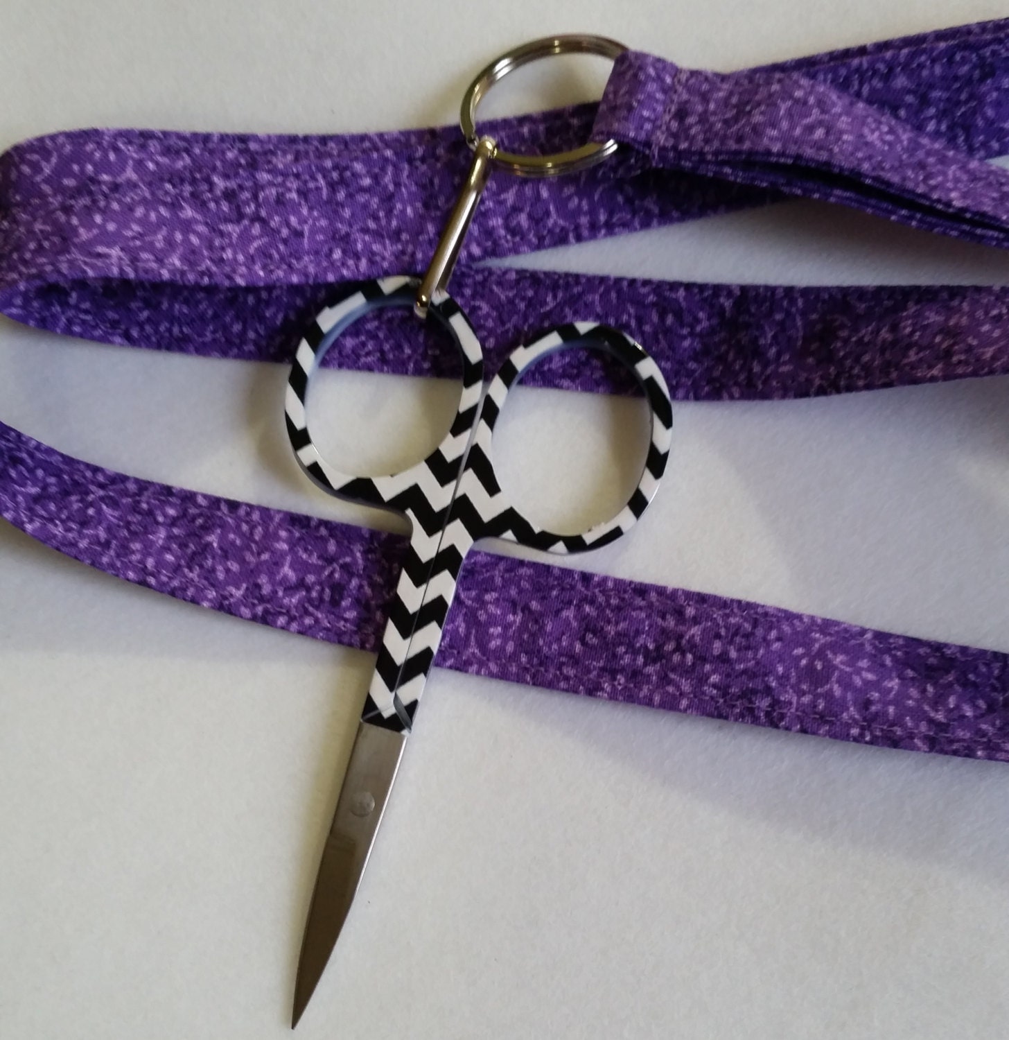 Quilter's Lanyard with Embroidery Scissors by EyeCandyQuilts