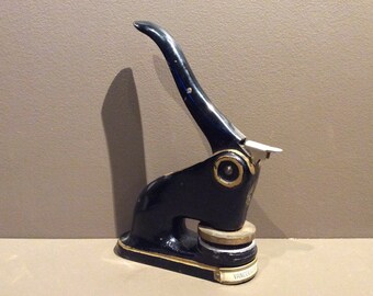 Industrial Seal Maker Antique Office Decor