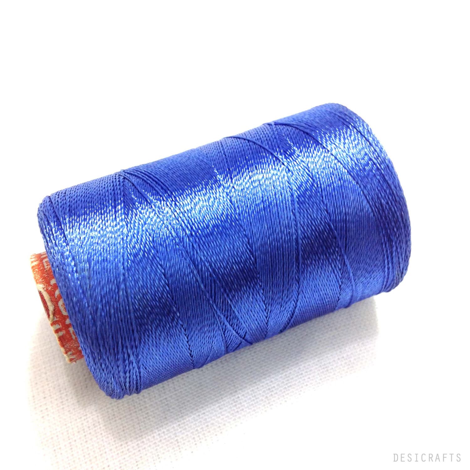 Machine Embroidery Thread Medium Blue Art Silk by DesiFabrics