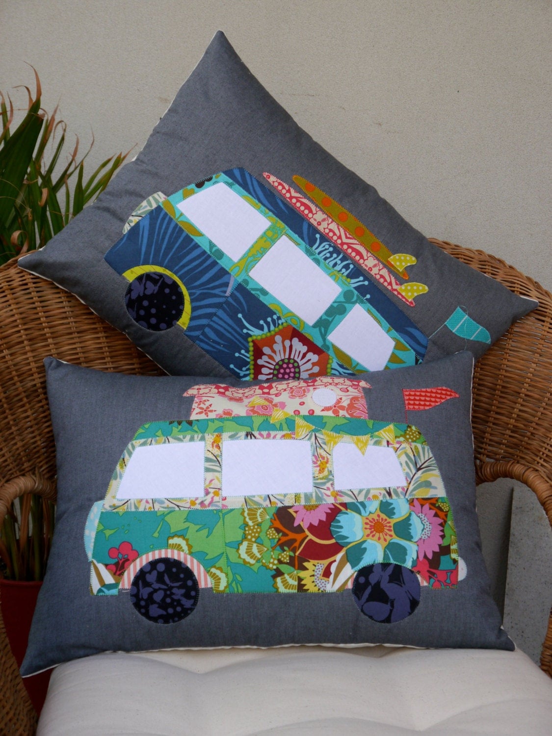 Camper Van Cushion PDF Pattern instant download