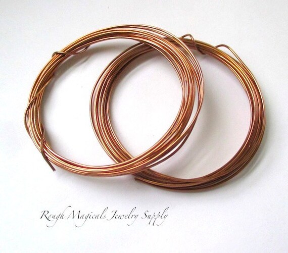 Light Antique Copper Wire 18g Wire Dead by RoughMagicalSupplies
