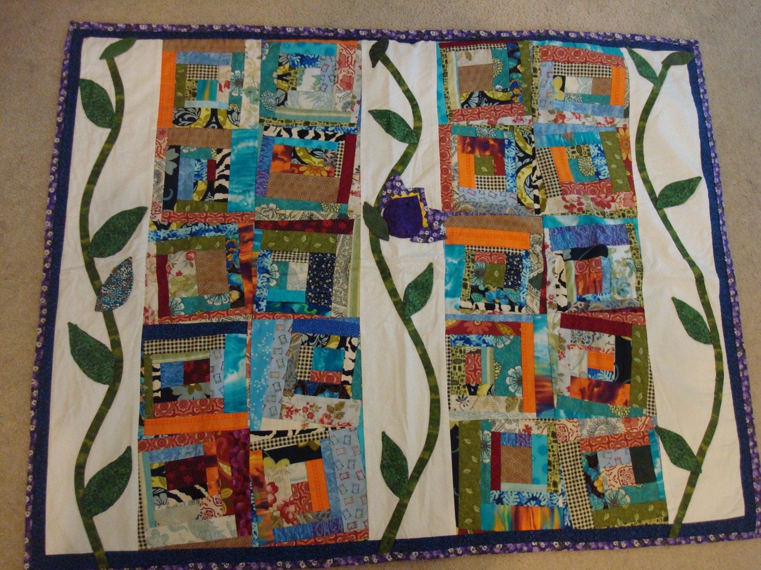 crazy-log-cabin-lap-quilt-by-bluesnowfallquilts-on-etsy