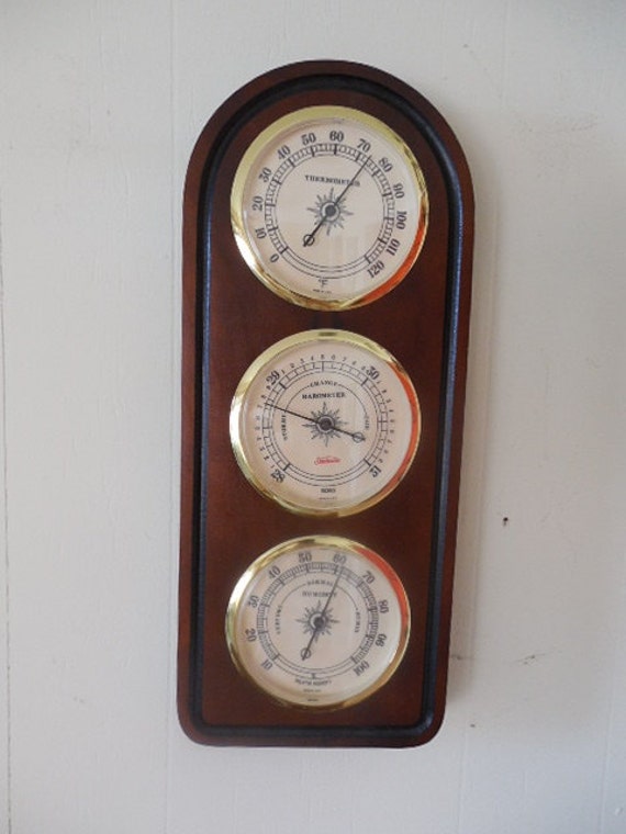 Retro SUNBEAM Weather Station Thermometer by KitschyKooVintage