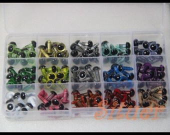 Kit of 10mm Color Safety Eyes for crochet doll-totally 75 pairs