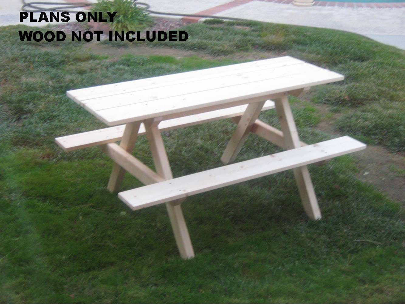 DIY PLANS to make Kids Picnic Table Outdoor by wingstoshop