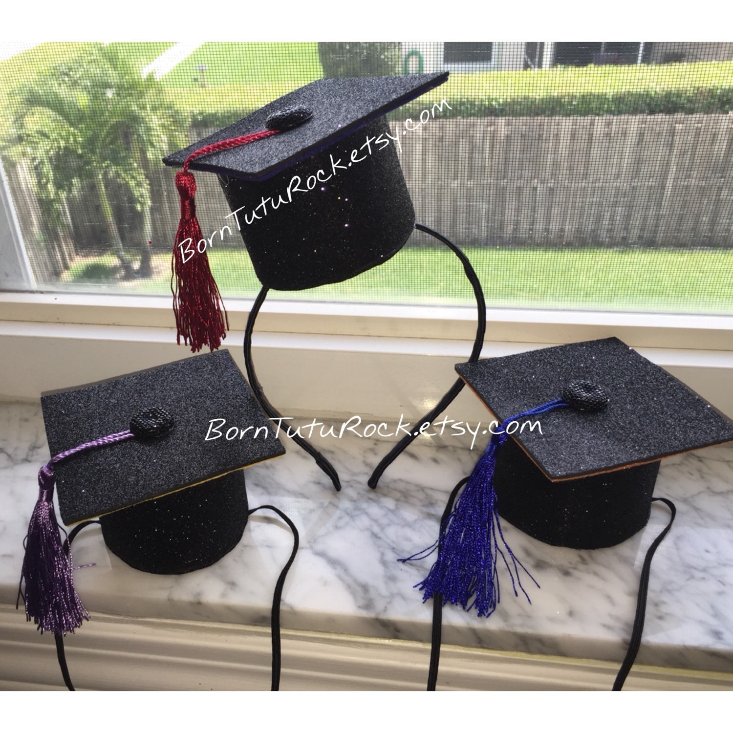 Graduation Cap Headband // Graduation Crown // by BornTuTuRock