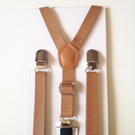 Leather Suspenders Newborn Adult Boys Bowtie & by BePrettyBeBold