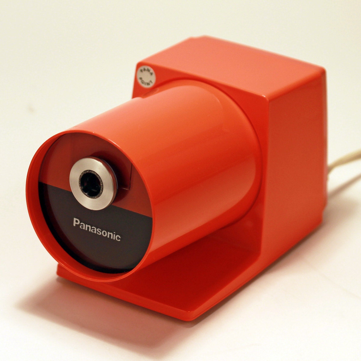 Orange Electric Pencil Sharpener Vintage Panasonic Pana Point