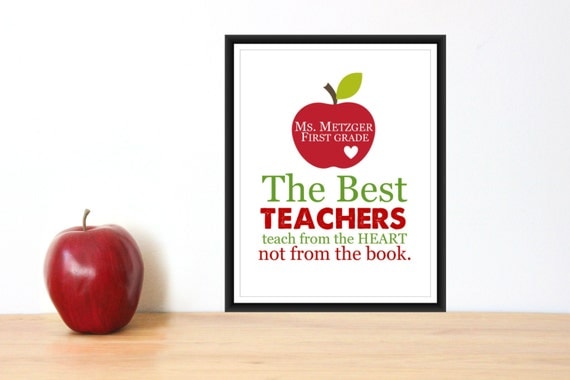 Teacher Appreciation Gift Print 8x10