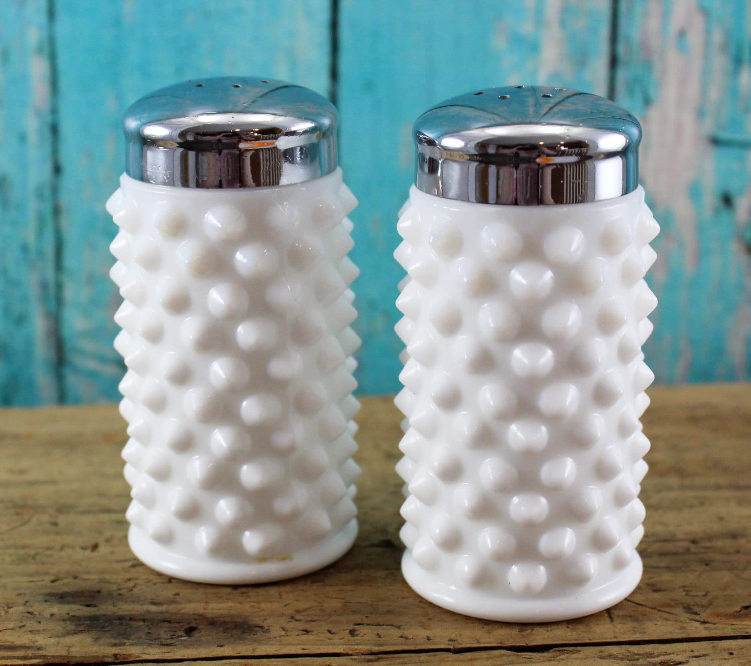 Fenton Hobnail Salt And Pepper Shakers Tableware Milk