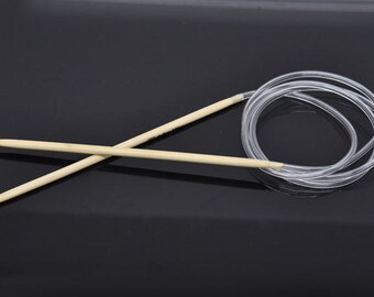 1PC Bamboo 100cm Circular Knitting Needle(US Size 6/ 4.0mm)-9787