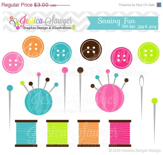 50% OFF- INSTANT DOWNLOAD, cute sewing clipart, button clip art, button graphic, for scrapbooking, logos, printables Il_570xn