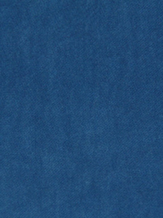 Ocean Blue Velvet Upholstery Fabric Solid by PopDecorFabrics