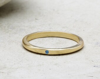SUMMER SALE - Sapphire ring,gold ring,stacking ring,thin ring,stack ring,September birthstone ring,delicate ring,gemstone ring