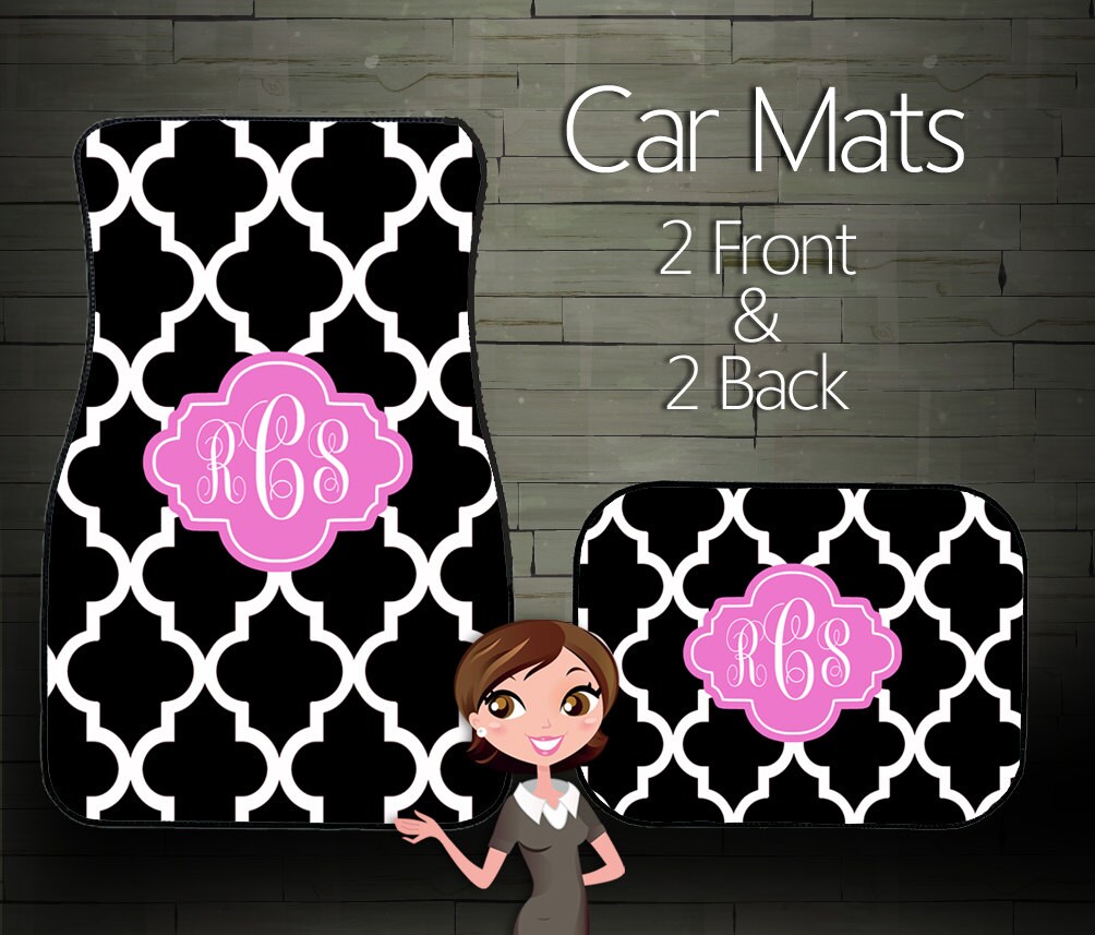 Custom Car Mats Personalized Car Mats by BoutiqueMonogram on Etsy