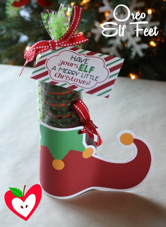 Oreo Elf Feet Christmas Printable Neighbor By Thelovelyapple