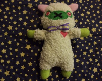 green alpaca plush