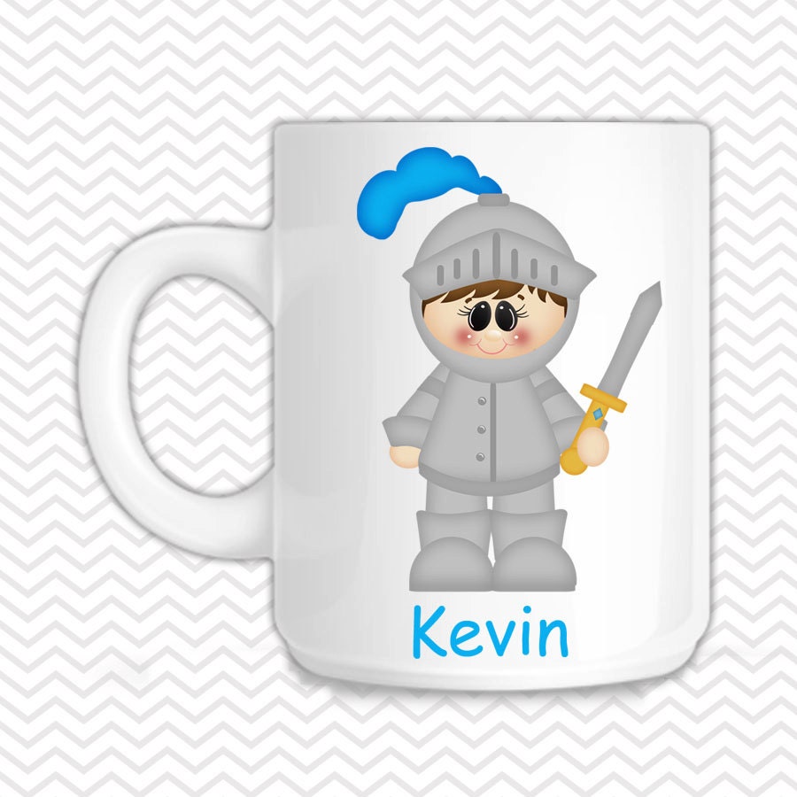 Knight Kids Mug Personalized Knight Mug Customized Mug