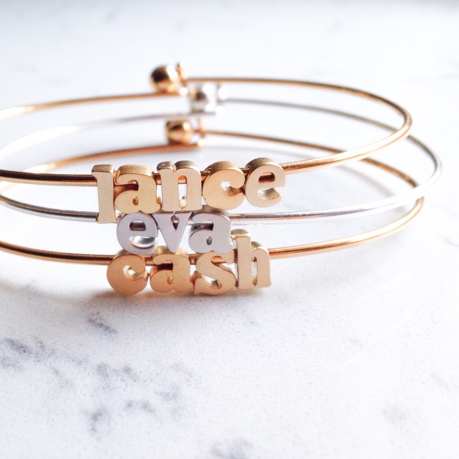 name bracelet // silver or gold