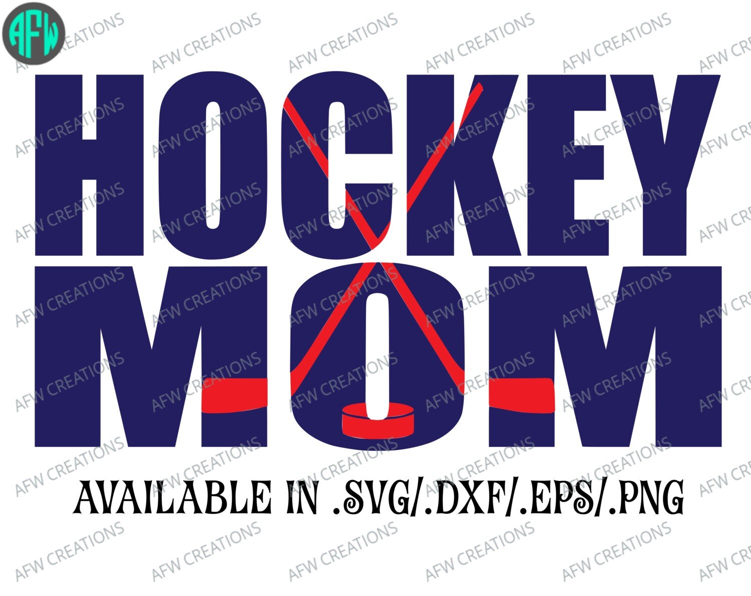Download Digital Cut File Hockey Mom Sports Mom SVG by AFWifeCreations