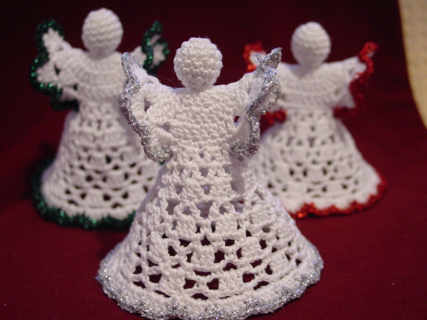 Crochet angel Christmas ornament Home decor A01