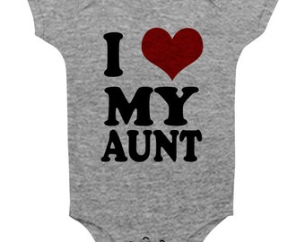 Gifts Aunt To Be Onesies I Love My Aunt Auntie Baby Onesie Shower Gift ...