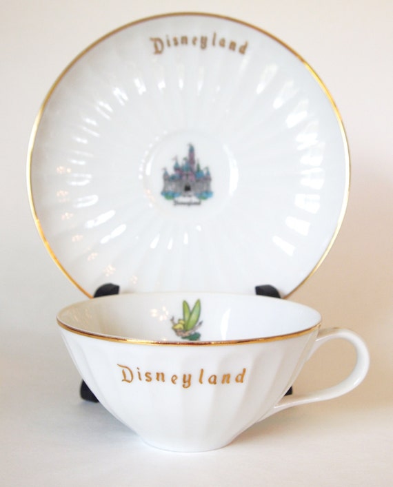 tinkerbell Tinkerbell Teacup cup Walt Vintage Disney vintage  and with Saucer and China saucer Disneyland
