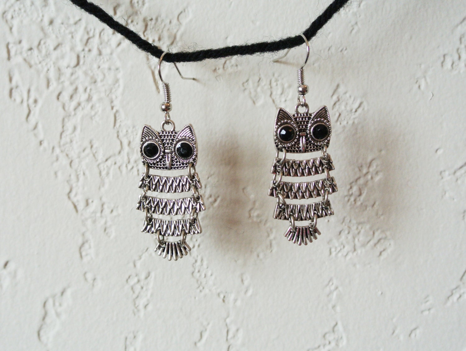 Owl earrings by missmoco on Etsy