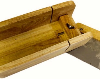 Luxury  WOODEN SOAP CUTTER - Allows you to vary the thickness of your slices - robustly made - should last for years