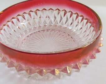 Popular items for red glassware on Etsy