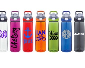 Water bottle decal // gift for him // boyfriend gift // husband gift // dad gift // teacher gift // gifts for guys // water bottle label