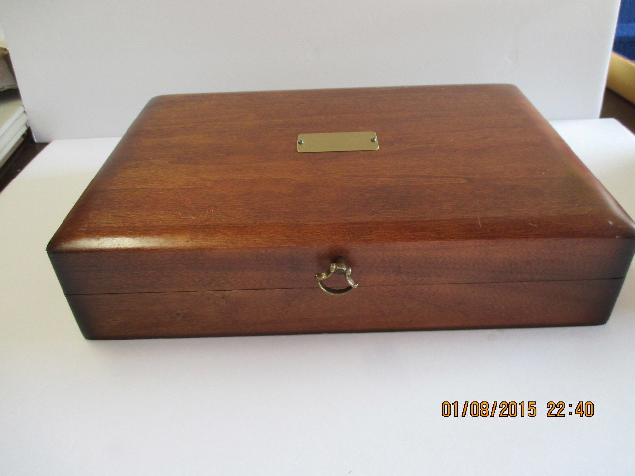 Naken's Silverware Flatware storage chest box Service